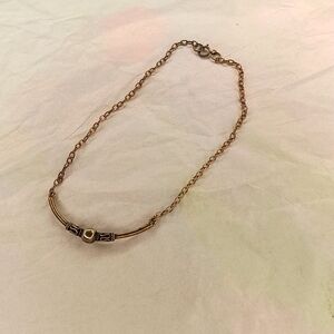 Rare vintage Sterling 90's style anklet 9"